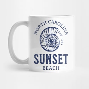 Sunset Beach, NC Summertime Vacationing Seashell Mug